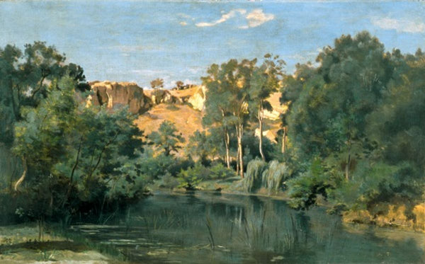 Wooded Landscape with a Pond, c.1830's 