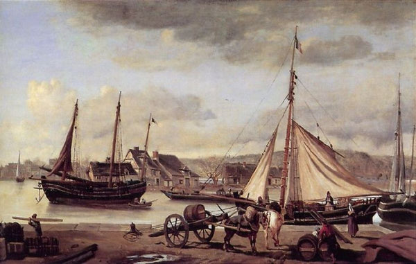 The Merchant's Quay at Rouen, 1834 