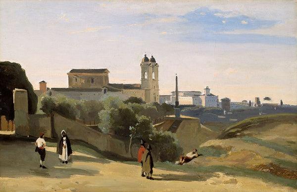 Rome, Monte Pinco, the Trinita dei Monte, View from the Garden of the Academie de France 