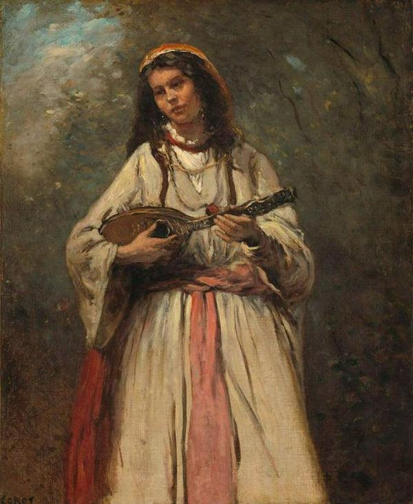 Gypsy Girl with Mandolin 