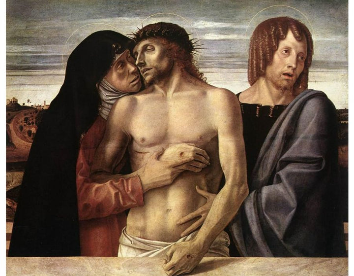 Dead Christ Supported by the Madonna and St John (Pietà) 1460