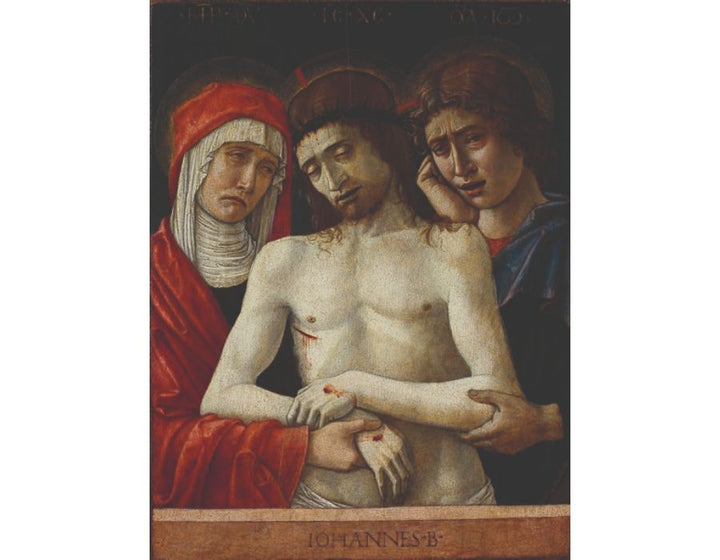 Dead Christ Supported by the Madonna and St John (Pietà) 1455