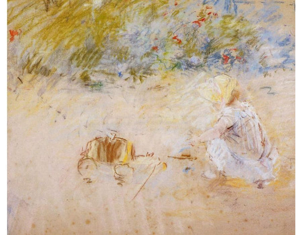 Child Playing in the Garden 1882