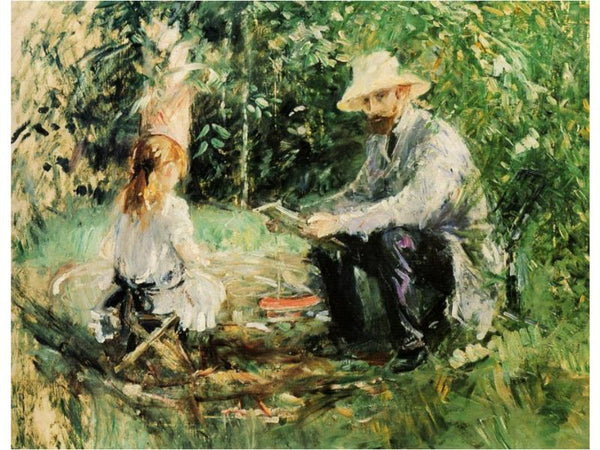Eugene Manet and His Daughter in the Garden 1883