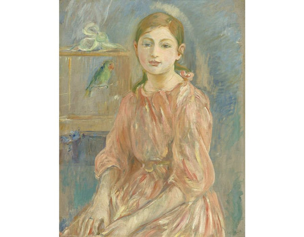 The Artists Daughter With A Parakeet 1890