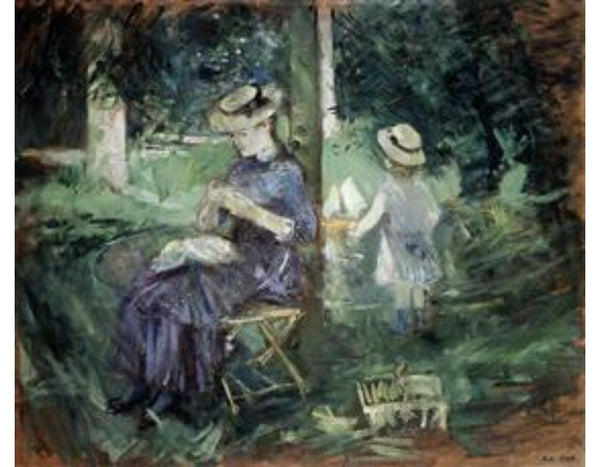 Woman and Child in a Garden 1884