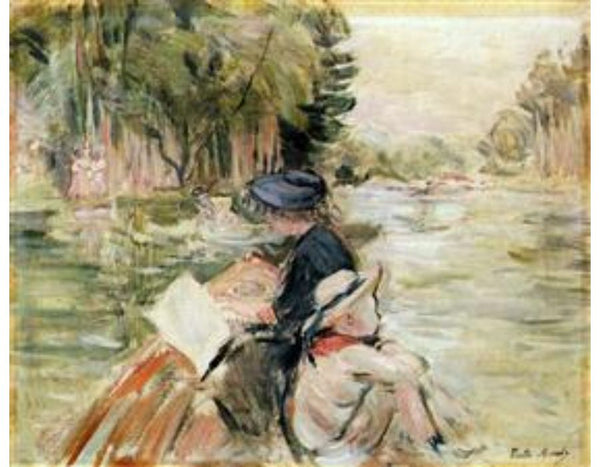 Woman with a Child in a Boat