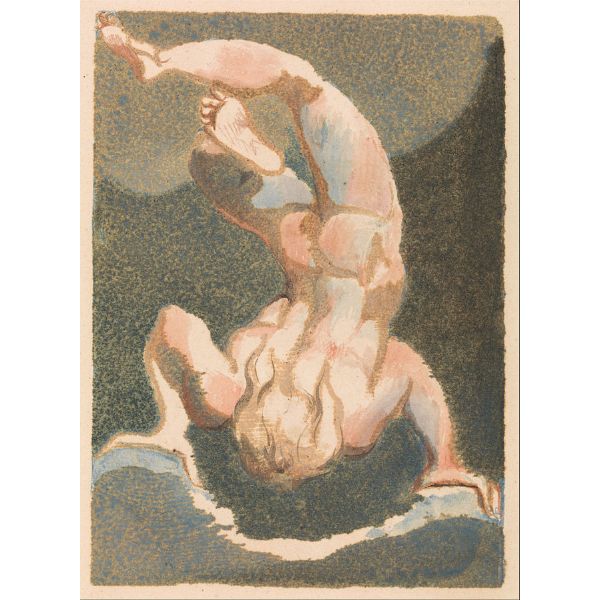 The First Book of Urizen- Man floating upside down, 1794 