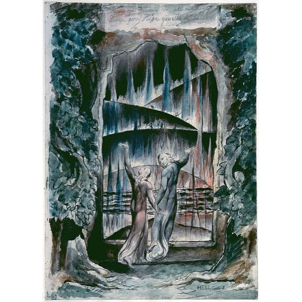 Dante and Virgil at the Gates of Hell (Illustration to Dante's Inferno) 