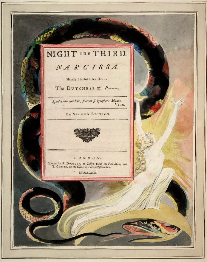 Illustration from Young's Night Thoughts, Night III, Narcissa 