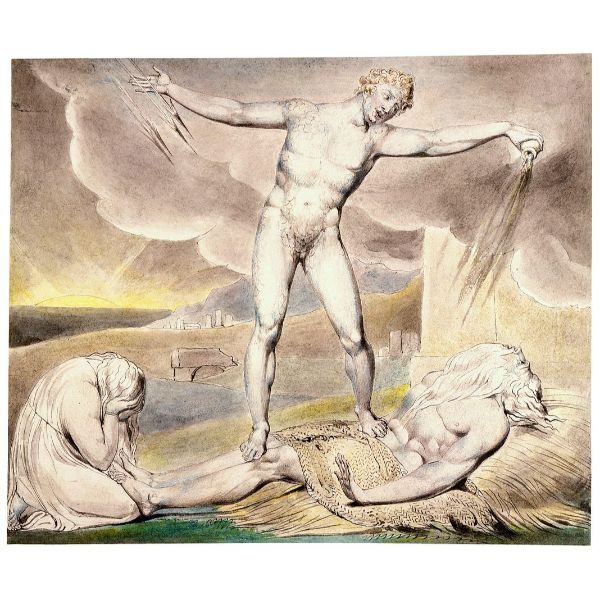 Illustrations of the Book of Job- Satan smiting Job with Sore Boils, 1825 