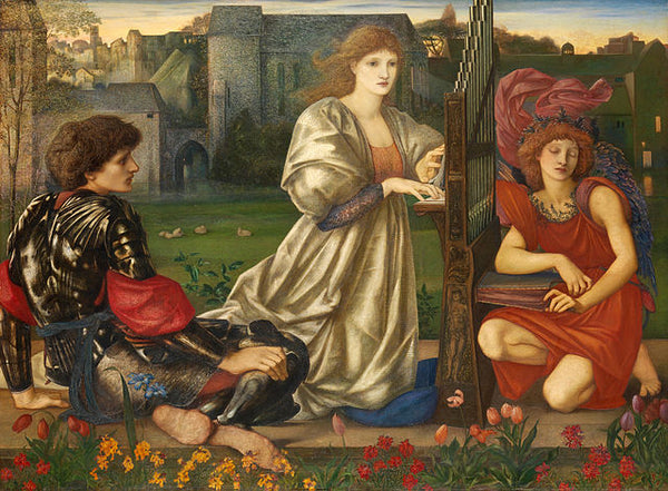 Chant d'Amour (Song of Love) Painting by Edward Burne-Jones