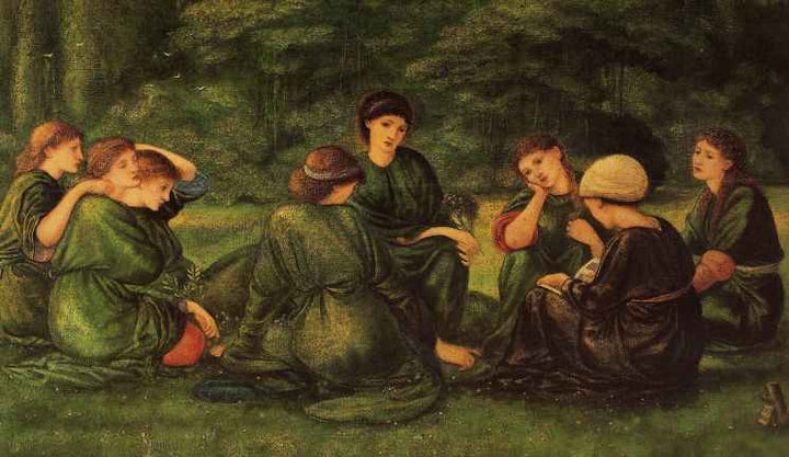 Green Summer Painting by Edward Burne-Jones