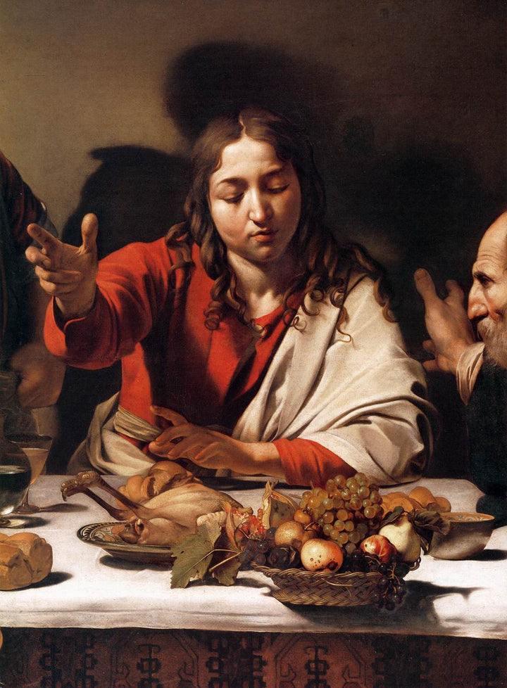 Supper at Emmaus (detail 1) 1601-02 