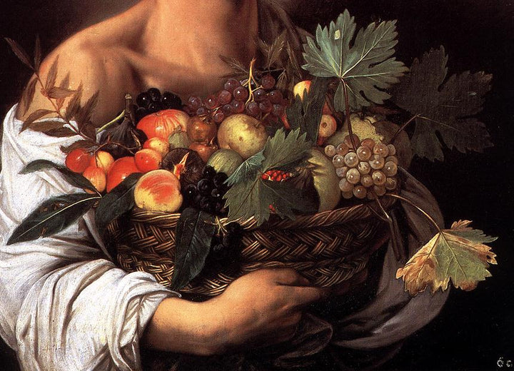 Boy with a Basket of Fruit (detail) c. 1593 
