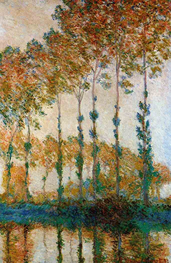 Poplars on the Banks of the River Epte Sunset 1891 