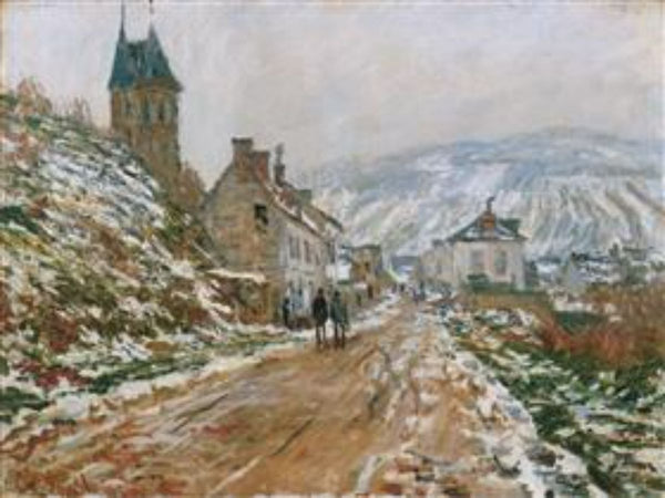 Road into Vetheuil in Winter 