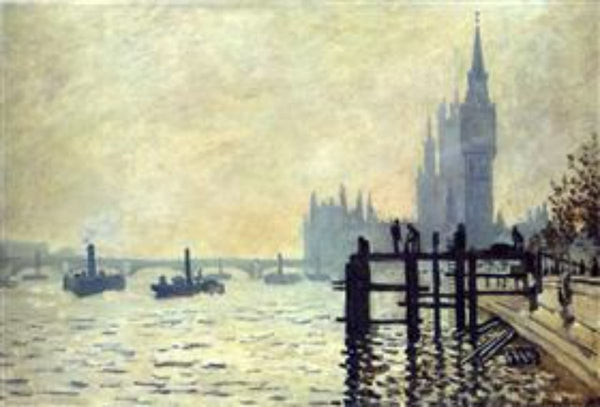 The Thames And The Houses Of Parliament 