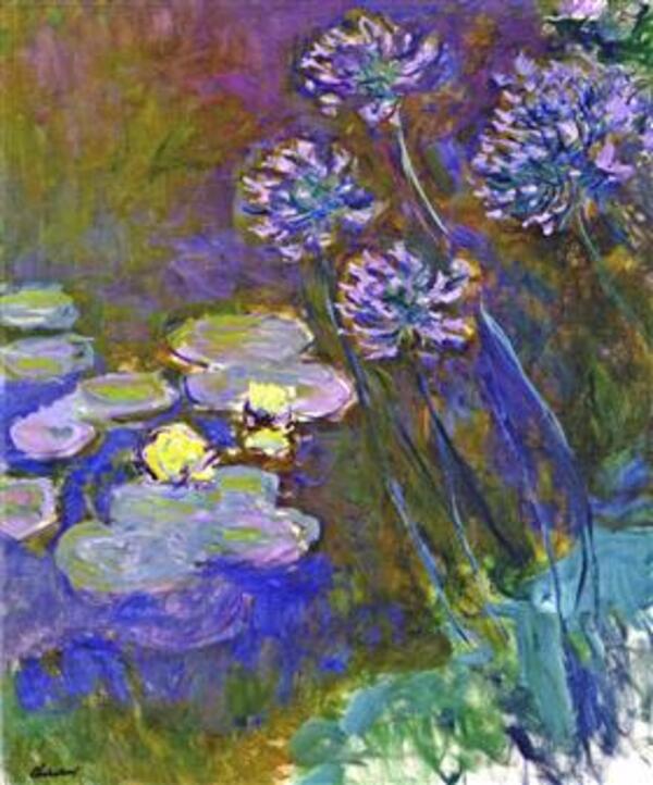 Water-Lilies and Agapanthus 