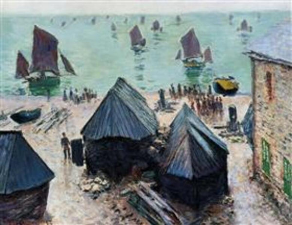 The Departure Of The Boats Etretat 