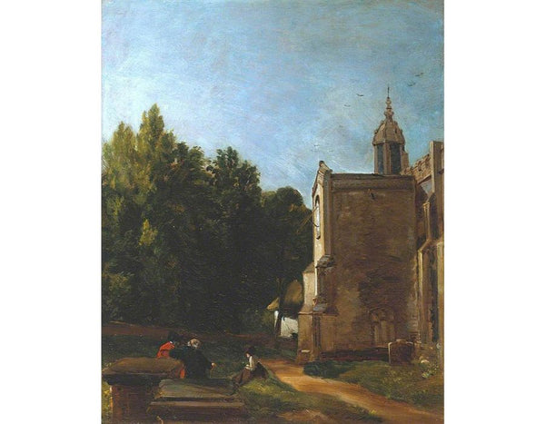 A Church Porch Painting by John Constable