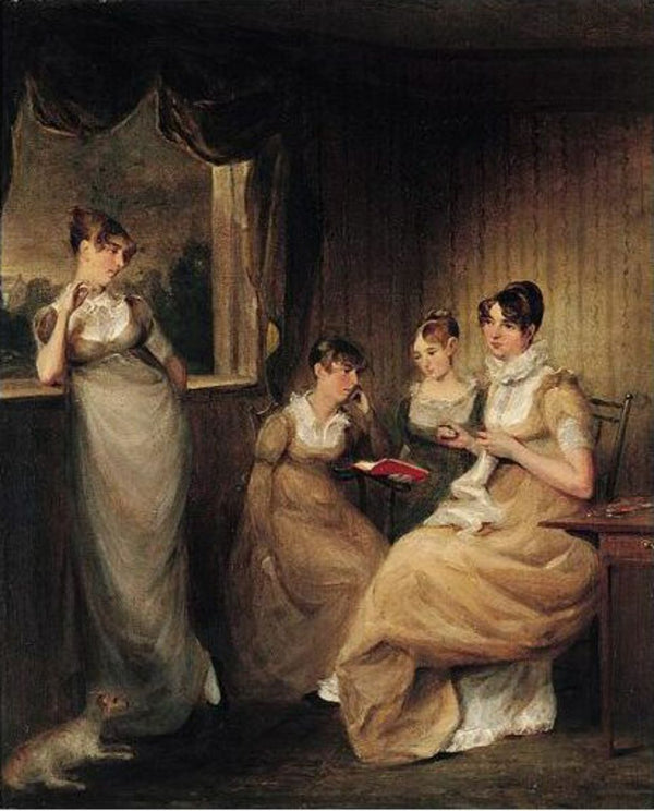 Ladies From The Family Of Mr William Mason Of Colchester Painting by John Constable