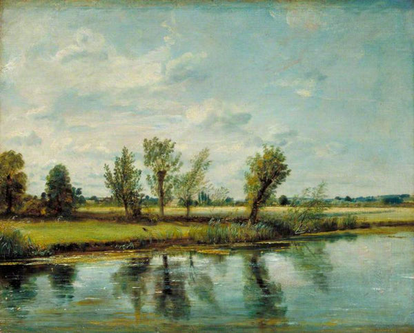 Water Meadows near Salisbury, c.1820 Painting by John Constable
