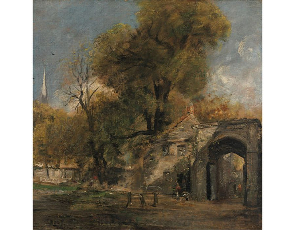 Harnham Gate, Salisbury, c.1820-21 Painting by John Constable