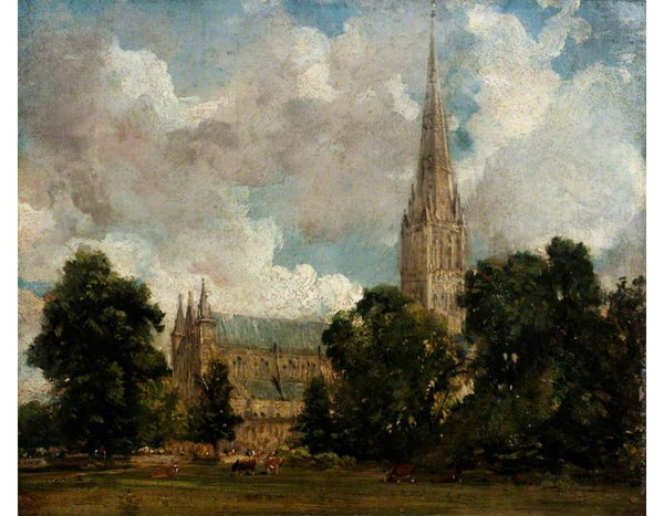 Salisbury Cathedral from the south west Painting by John Constable