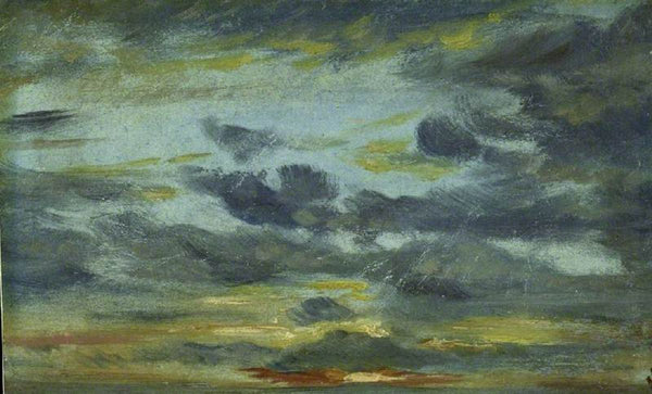 Sky Study, Sunset, 1821-22 Painting by John Constable