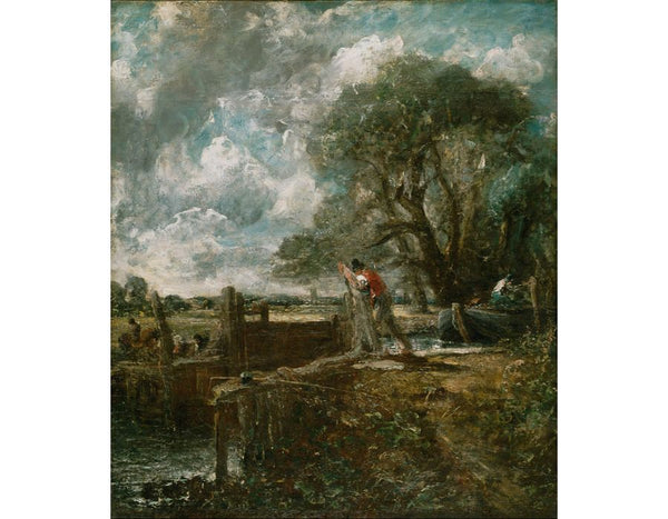 A Boat Passing A Lock Painting by John Constable