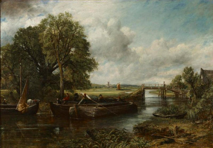 A View On The Stour Near Dedham Painting by John Constable
