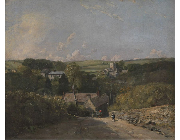 A View of Osmington Village with the Church and Vicarage, 1816 Painting by John Constable