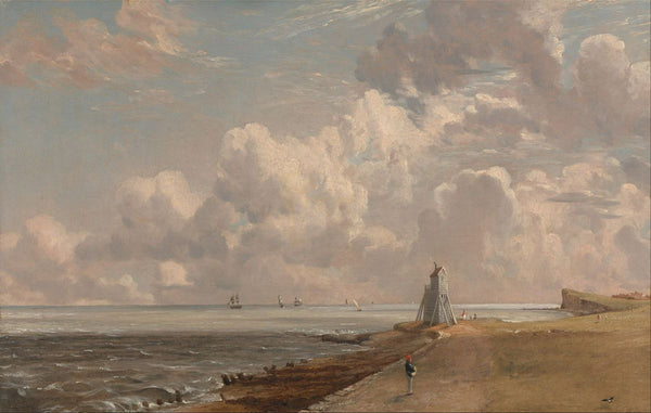 Harwich, The Low Lighthouse and Beacon Hill, c.1820 Painting by John Constable
