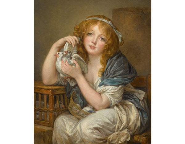 Girl with the Doves Painting by John Constable