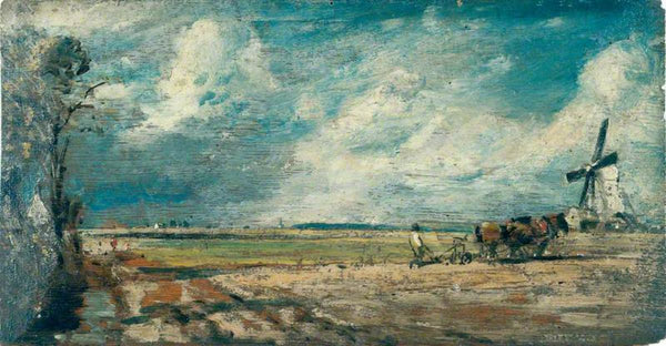 Spring Ploughing Painting by John Constable