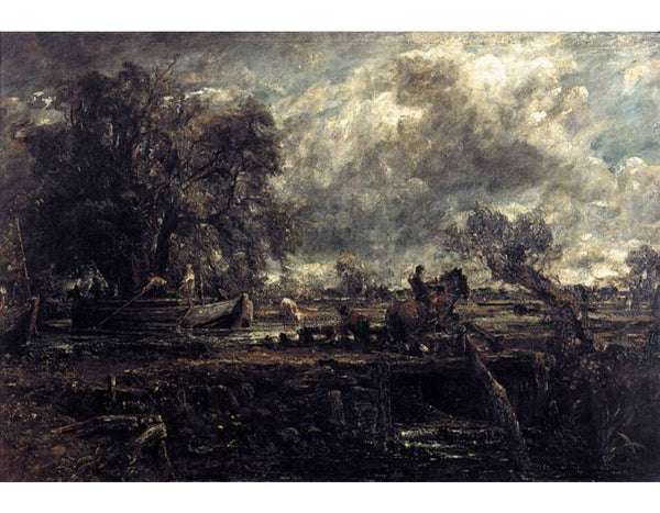 Sketch for The Leaping Horse 1824-25 Painting by John Constable