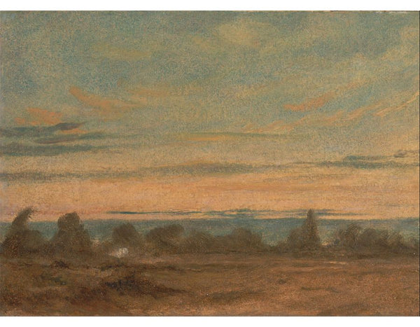 Summer Evening Landscape Painting by John Constable