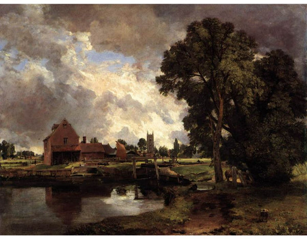 Dedham Lock and Mill Painting by John Constable