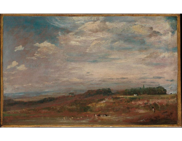 Hampstead Heath with Bathers Painting by John Constable