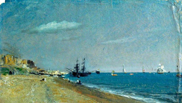 Brighton Beach with colliers, 1824 Painting by John Constable