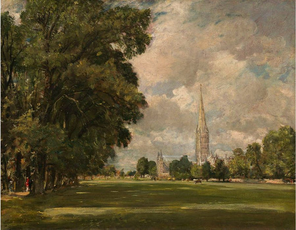 Salisbury Cathedral from Lower Marsh Close, 1820 Painting by John Constable