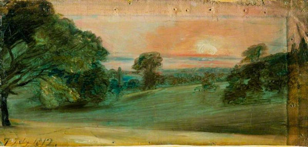 Evening Landscape At East Bergholt Painting by John Constable