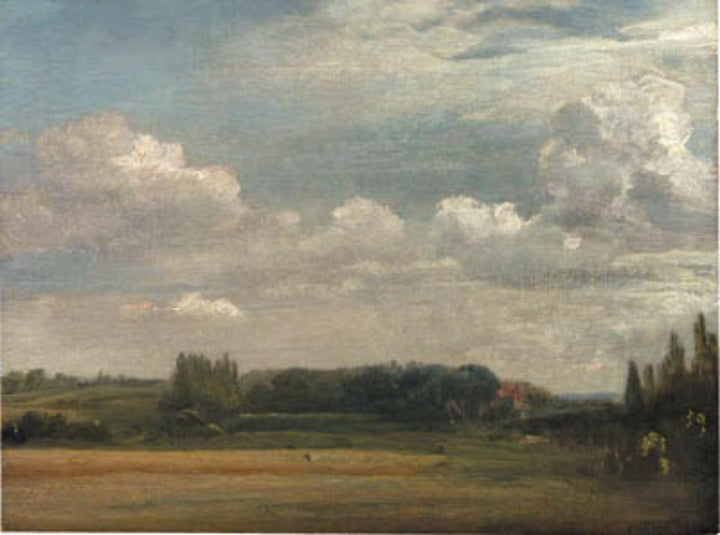 View Towards The Rectory From East Bergholt House Painting by John Constable