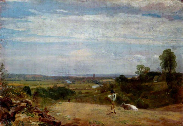 Summer Morning Dedham from Langham Painting by John Constable