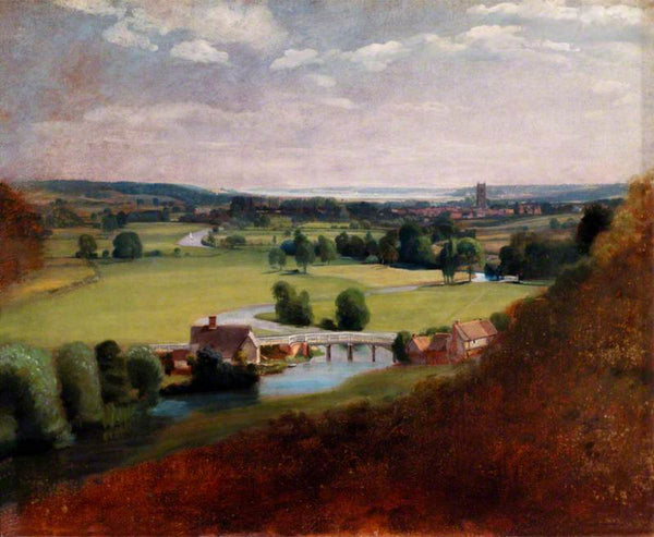 The Valley of the Stour with Dedham in the Distance, 1836-37 Painting by John Constable