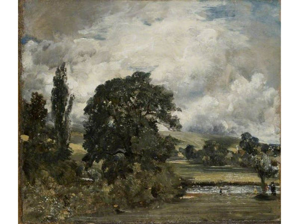 Water Meadows Near Salisbury Painting by John Constable