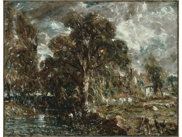 Scene on a River I Painting by John Constable