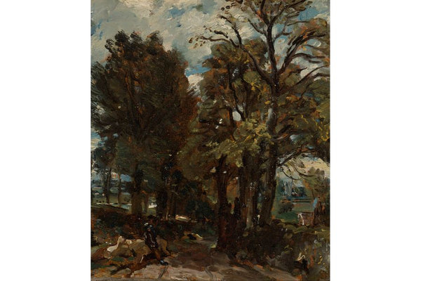 Sketch of a Lane at East Bergholt, c.1810 Painting by John Constable