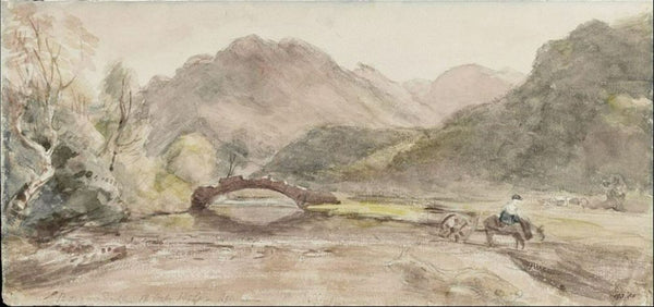 Sketch of Borrowdale, 1806, Afternoon Painting by John Constable